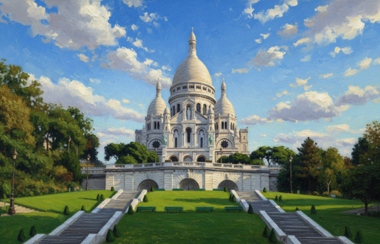 Sacré Coeur peinture